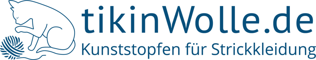 Logo - tikinWolle - Kunststopfen für Strickkleidung